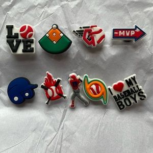 Lot of baseball Croc charms